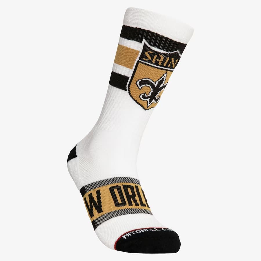 Спортивные носки Mitchell & Ness New Orleans Saints Hail Mary Crew Socks