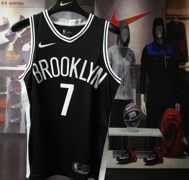 Баскетбольная джерси 2017-18 Jeremy Lin Brooklyn Nets #7 Icon Black