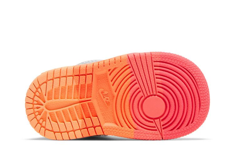 Кроссовки Air Jordan 1 Mid TD 'Metallic Silver Pink Crimson'