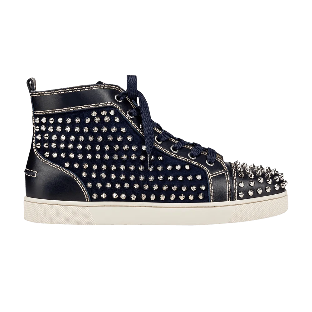 Krossovki-Christian-Louboutin-Louis-Flat-Calf-Spikes-Blue