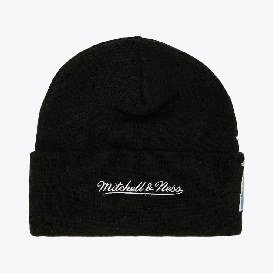 Шапка Mitchell & Ness Black Colorado Avalanche Cricket Cuffed Knit Hat
