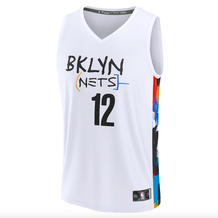 Баскетбольная джерси 2022-23 Brooklyn Nets #12 Joe Harris Fast Break City White Jersey