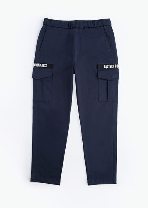 Спортивные штаны 2018 NBA Brooklyn Nets Navy Pants