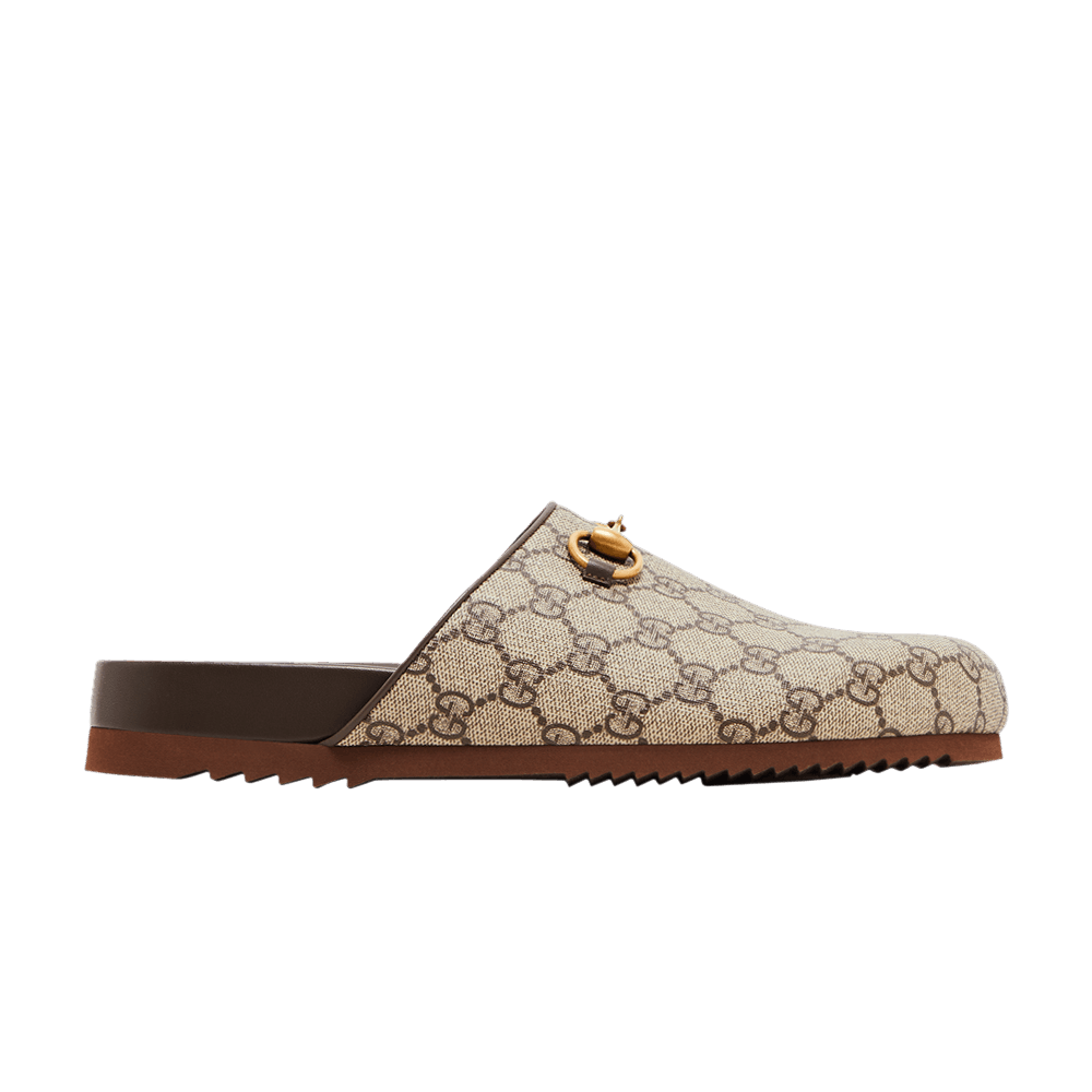 Кроссовки Gucci Wmns Horsebit Slipper 'GG Supreme - Beige'