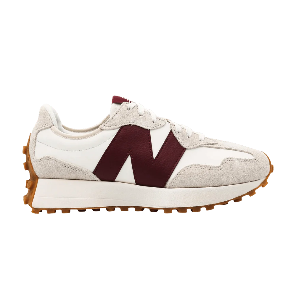 Krossovki-New-Balance-Wmns-327-White-Dark-Red