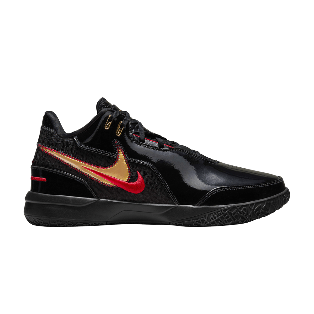 Кроссовки Nike Zoom LeBron NXXT Gen AMPD EP 'Black Metallic Gold Red'