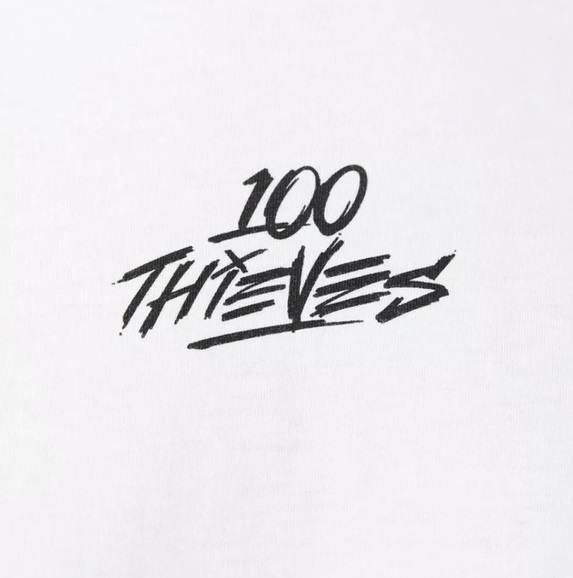 Футболка 100 Thieves Daybreak Long Sleeve Tee White