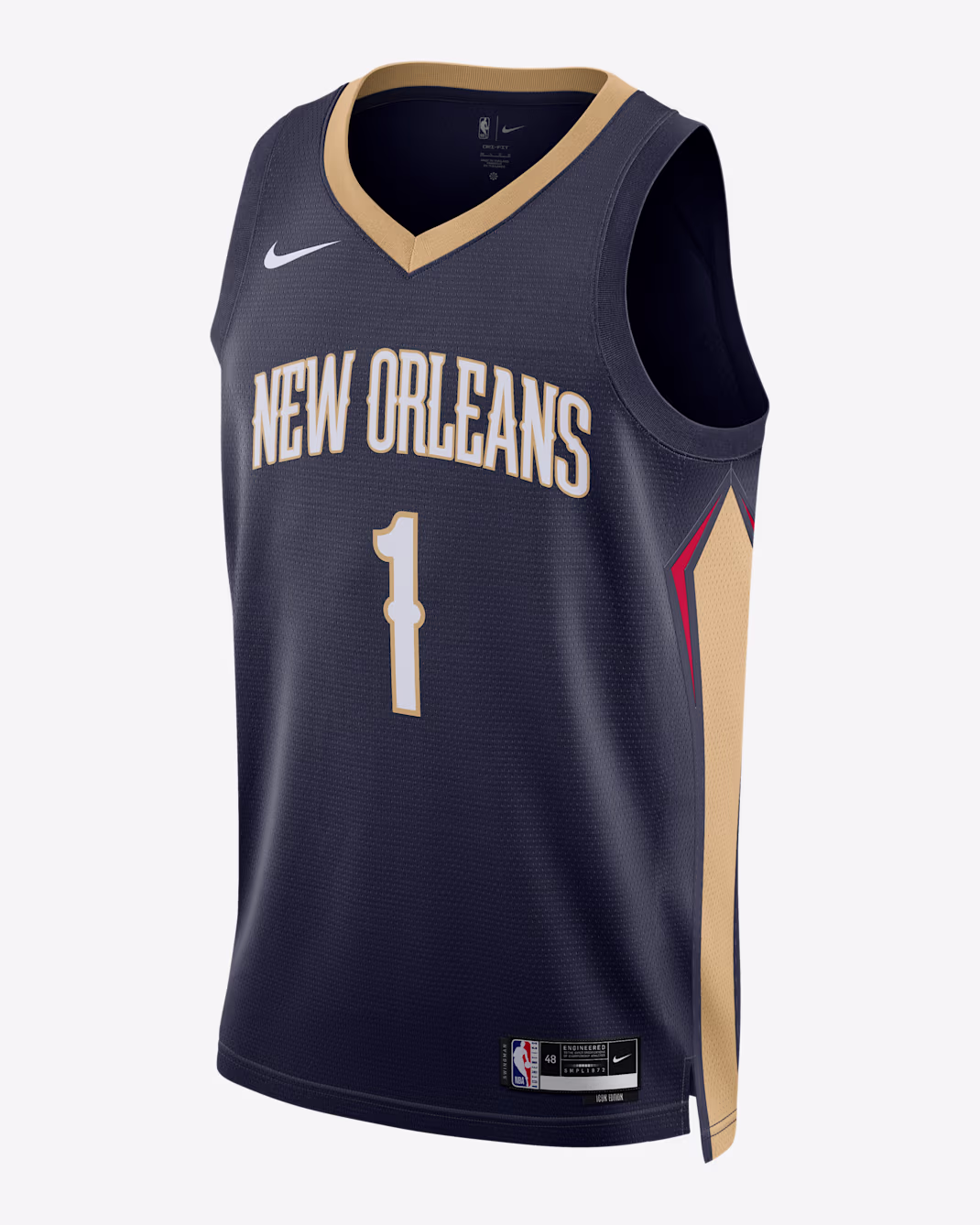 Баскетбольное джерси Nike NBA Zion Williamson NOP 23-24 Icon Edition Swingman