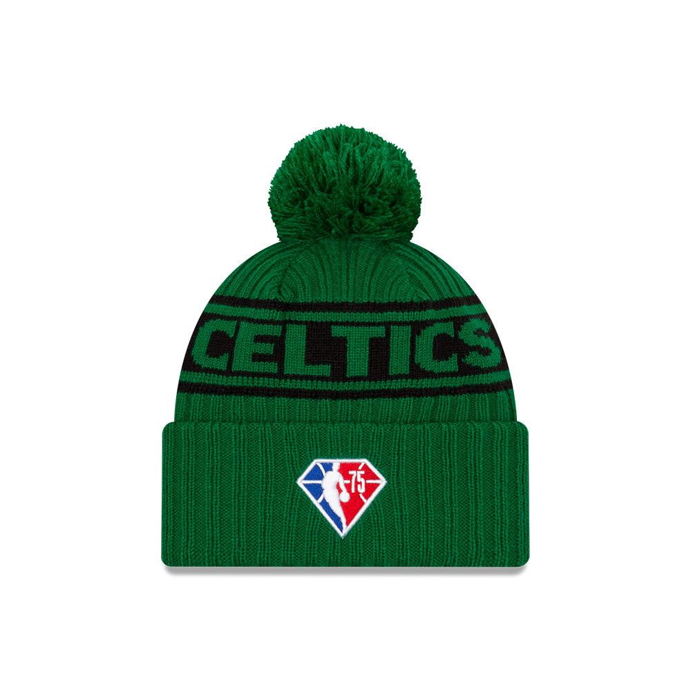 Шапка New Era Boston Celtics 2021 Draft Edition Pom Knit NBA Beanie