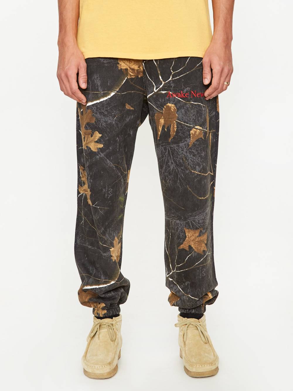 Спортивные штаны Awake Classic Outline Logo Paneled Embroidered Sweatpant Real Tree