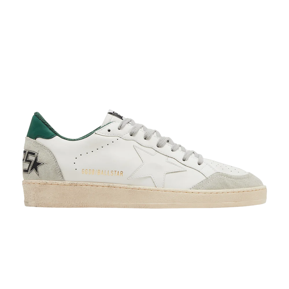 Krossovki-Golden-Goose-Ball-Star-White-Ice-Green