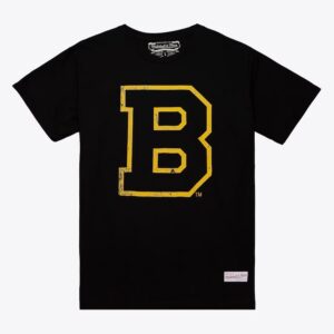 Mitchell-Ness-Black-Boston-Bruins-Distressed-Logo-T-Shirt-300x300