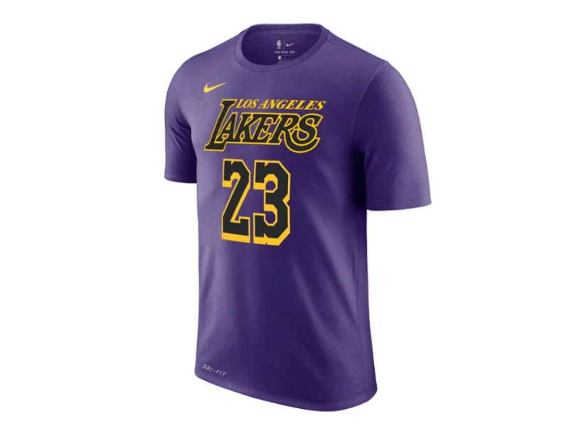 Футболка 2018-19 LA Lakers City Edition LeBron James 23 Purple Tee