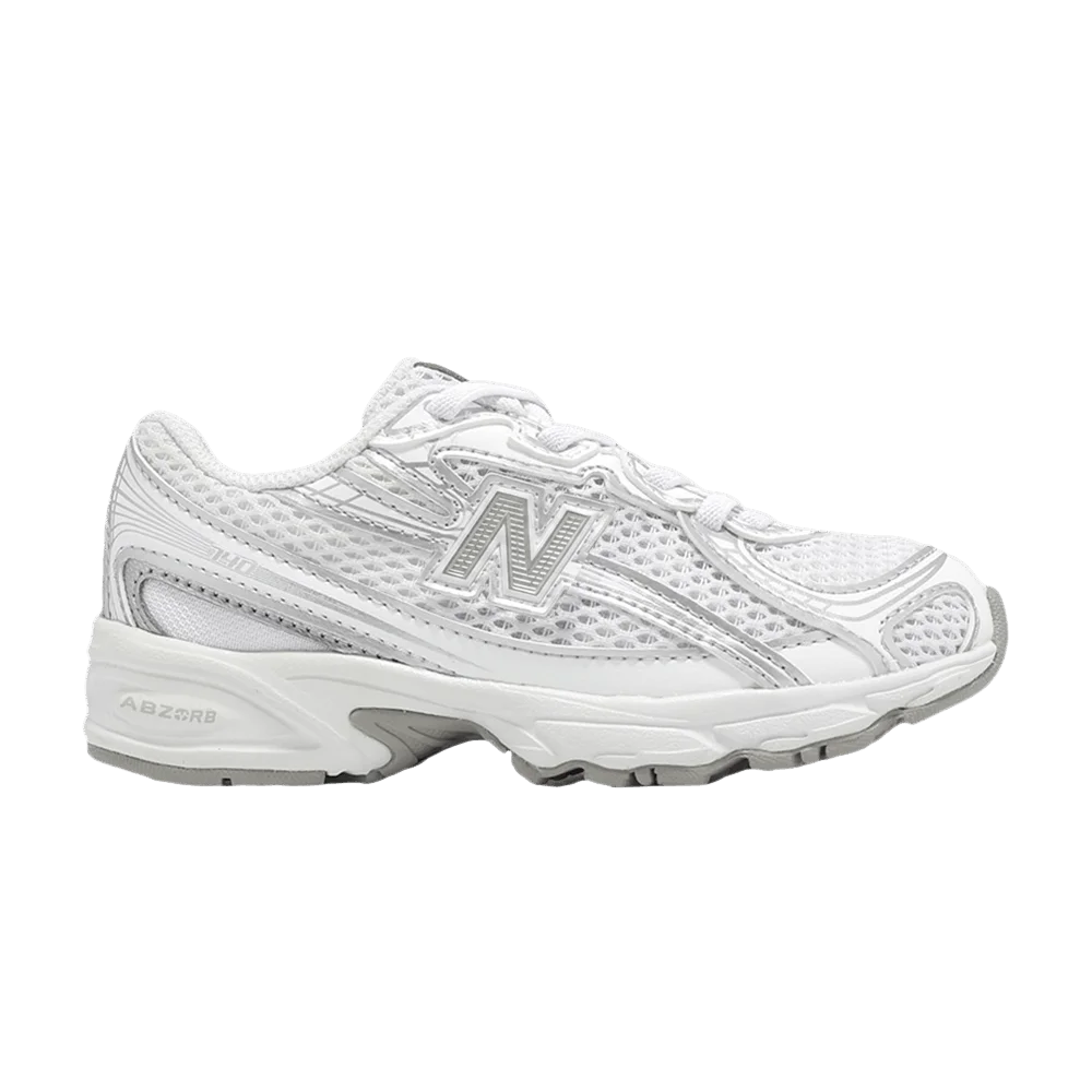 Кроссовки New Balance 740 Little Kid Wide 'White Silver Metallic'