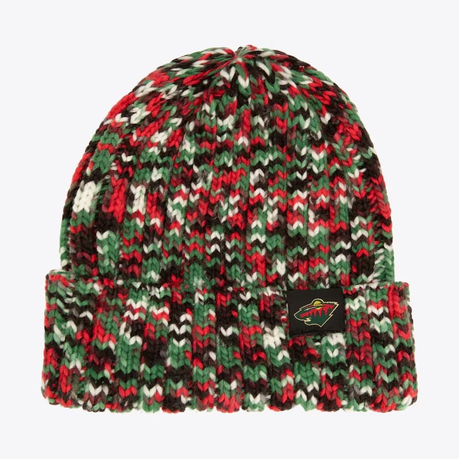 Шапка Mitchell & Ness Green Minnesota Wild GMA Cuffed Knit Hat