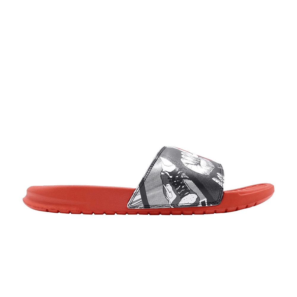Кроссовки Nike Benassi JDI Print 'Team Orange'