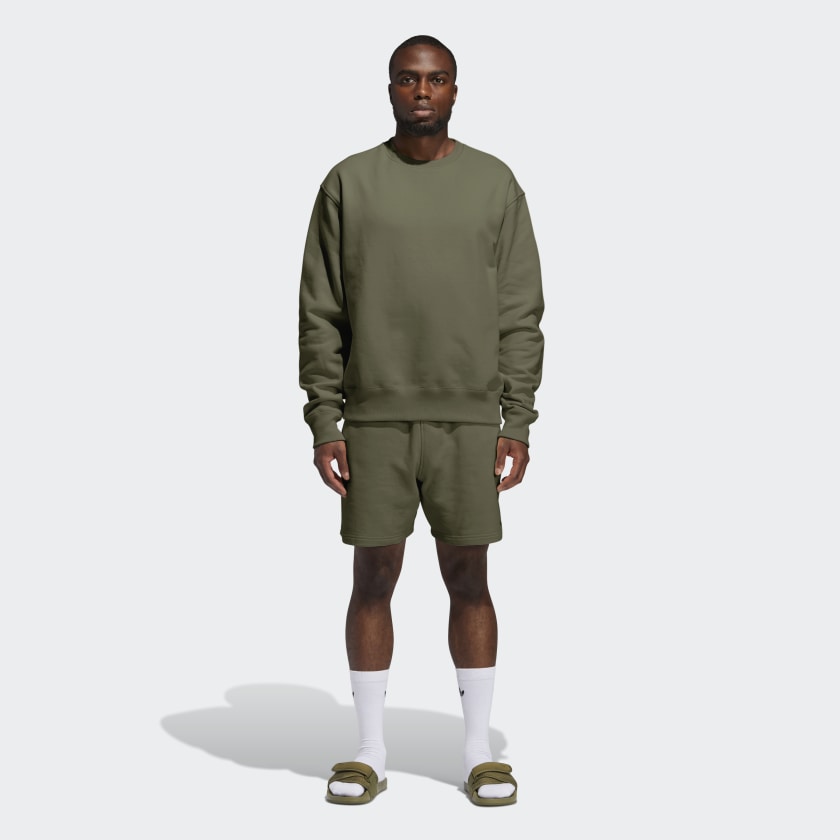 Свитшот adidas Pharrell Williams Basics Crewneck Sweatshirt Olive Cargo
