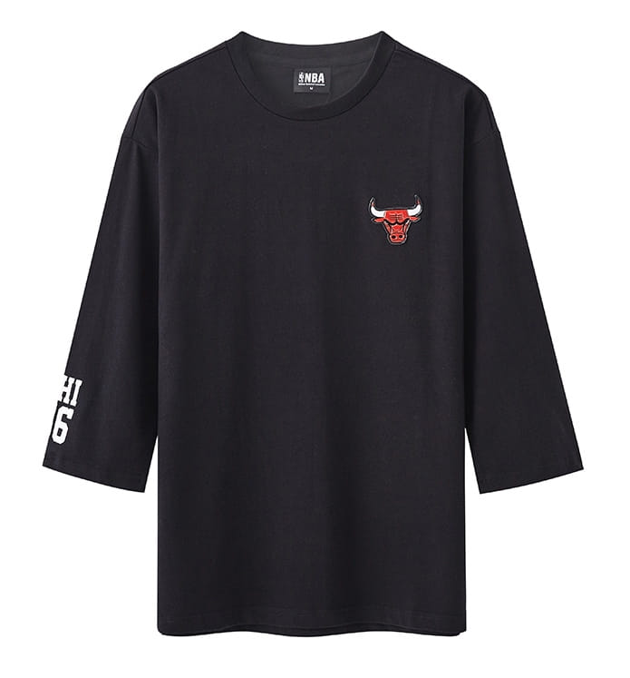 Футболка 2020 NBA Chicago Bulls Oversize Black Blue Tee