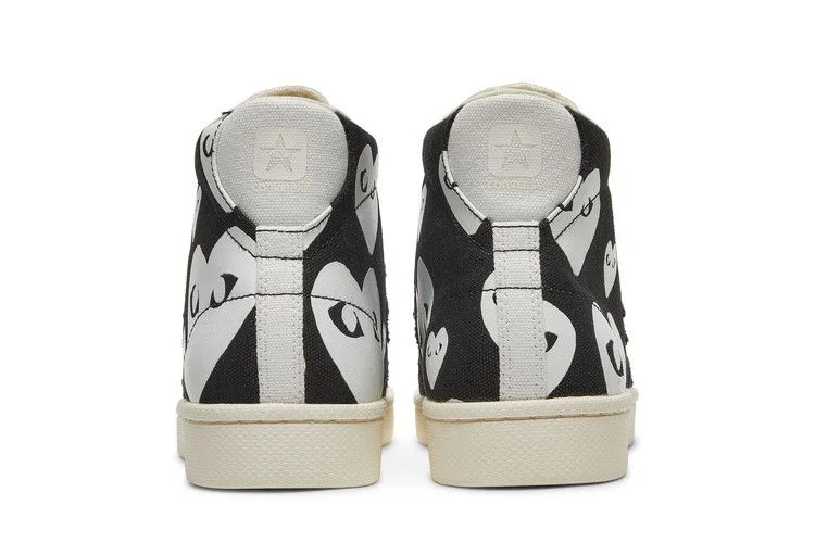 Кроссовки Comme des Garçons x Converse Pro Leather 'Black White'