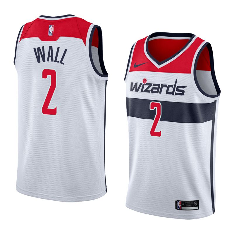 Баскетбольная джерси 2017-18 John Wall Washington Wizards #2 Association White
