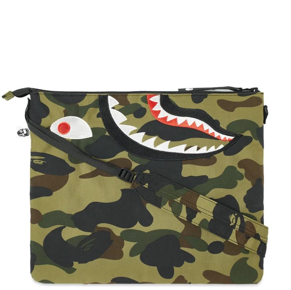 BAPE-1st-Camo-Shark-Crossbody-Bag-Green-1