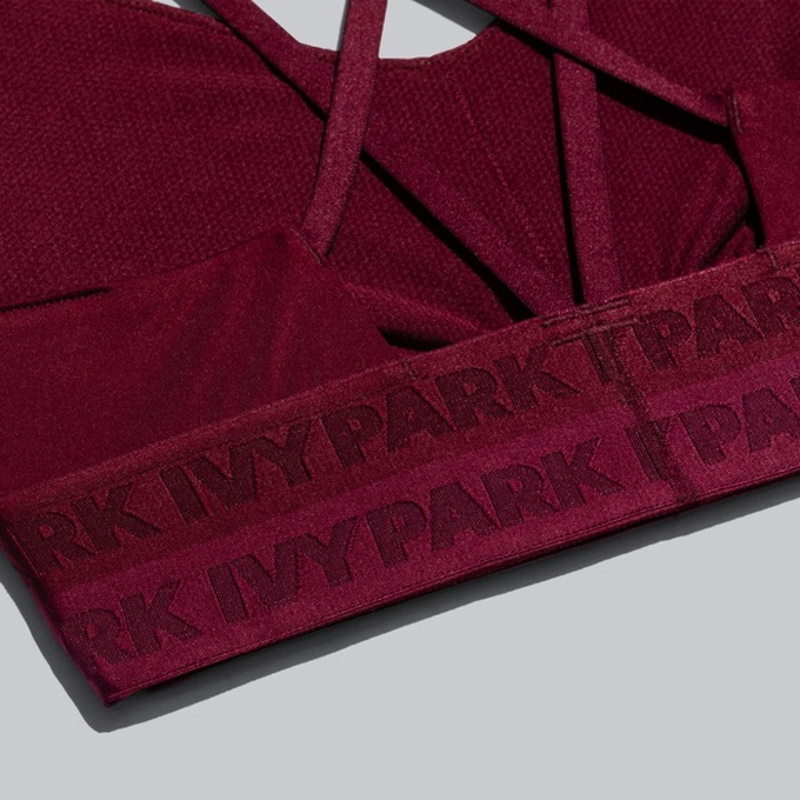 Спортивный топ adidas Ivy Park Strappy Cutout Bra Maroon/Amazon Red/Solar Orange