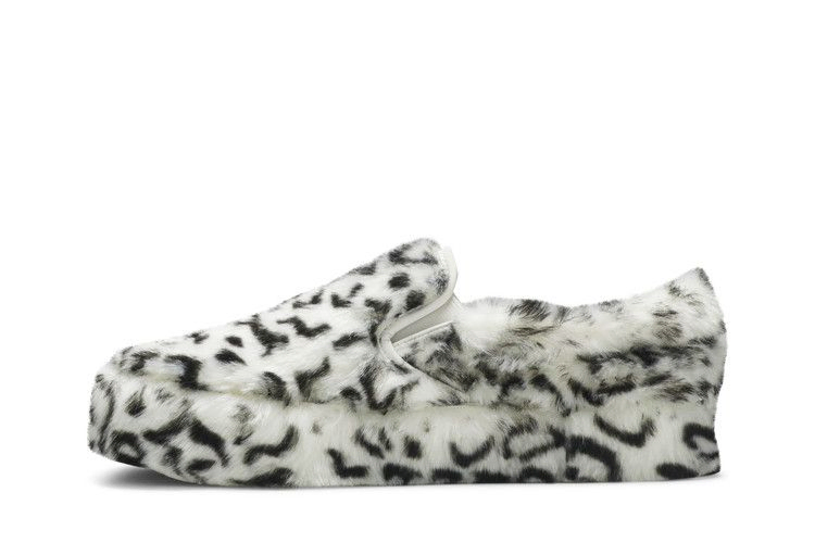 Кроссовки Sandy Liang x Vans Wmns Classic Slip-On Platform 'Fuxxy Leopard'