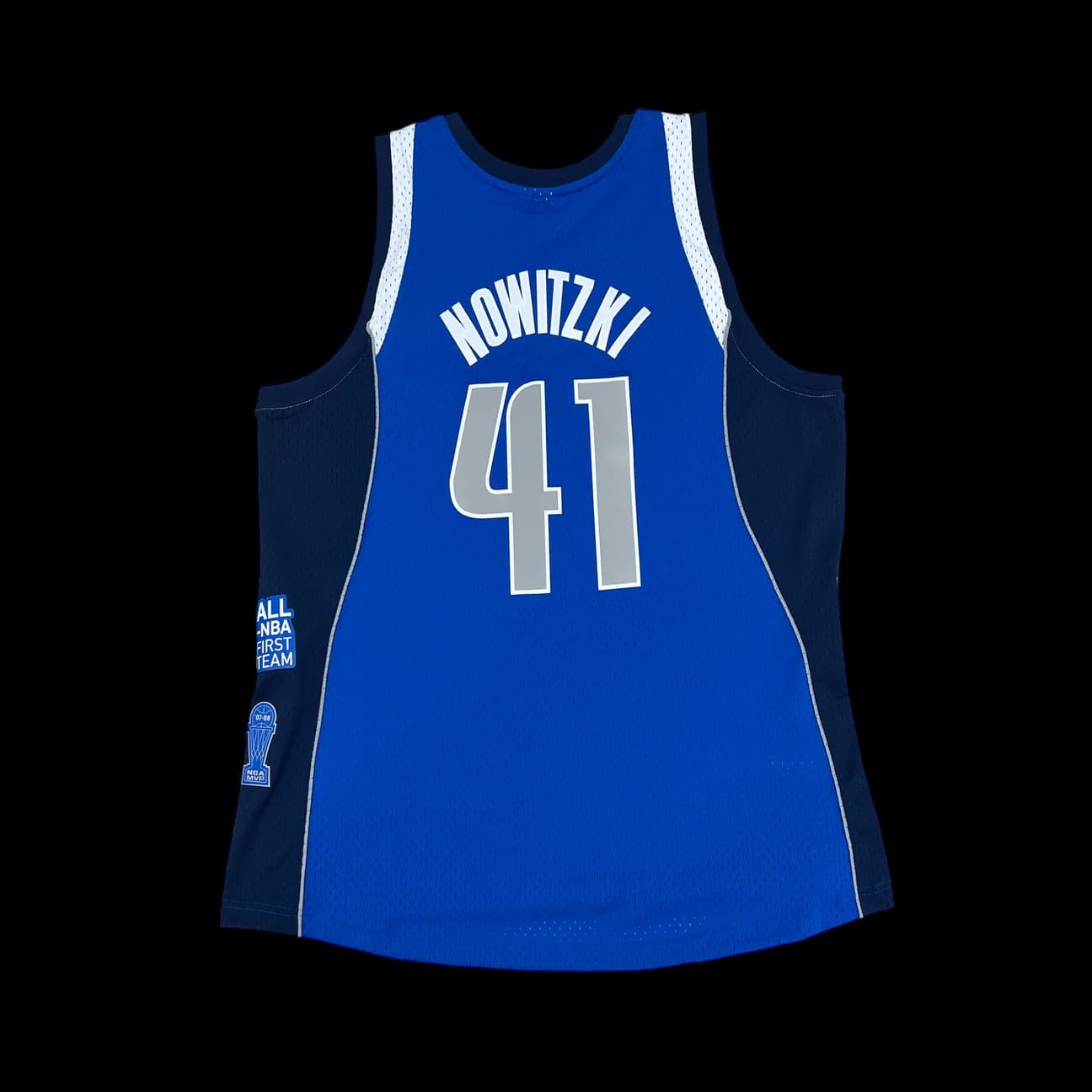 Баскетбольная джерси 2023 Dallas Mavericks Dirk Nowitzki #41 Limited Hall Of Fame Blue Jersey