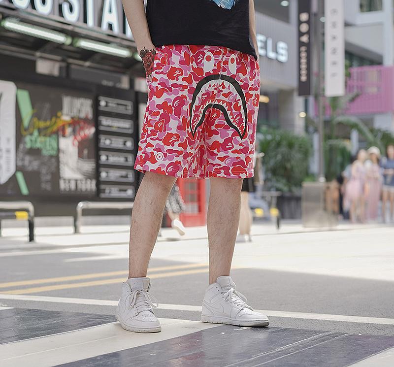 BAPE-ABC-Shark-Sweat-Shorts-Pink-11