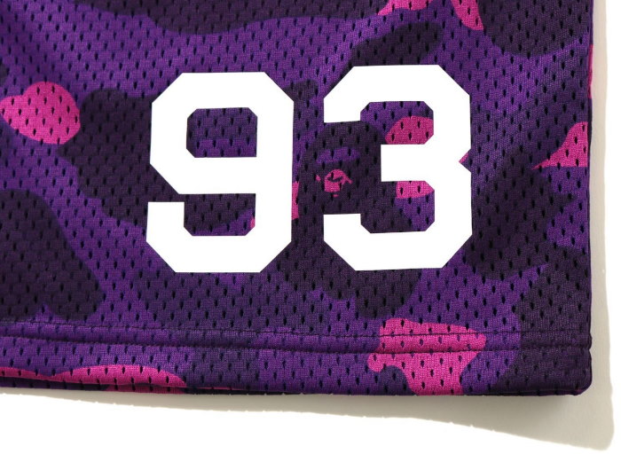 Спортивные шорты BAPE Color Camo Mesh Basketball Shorts Purple