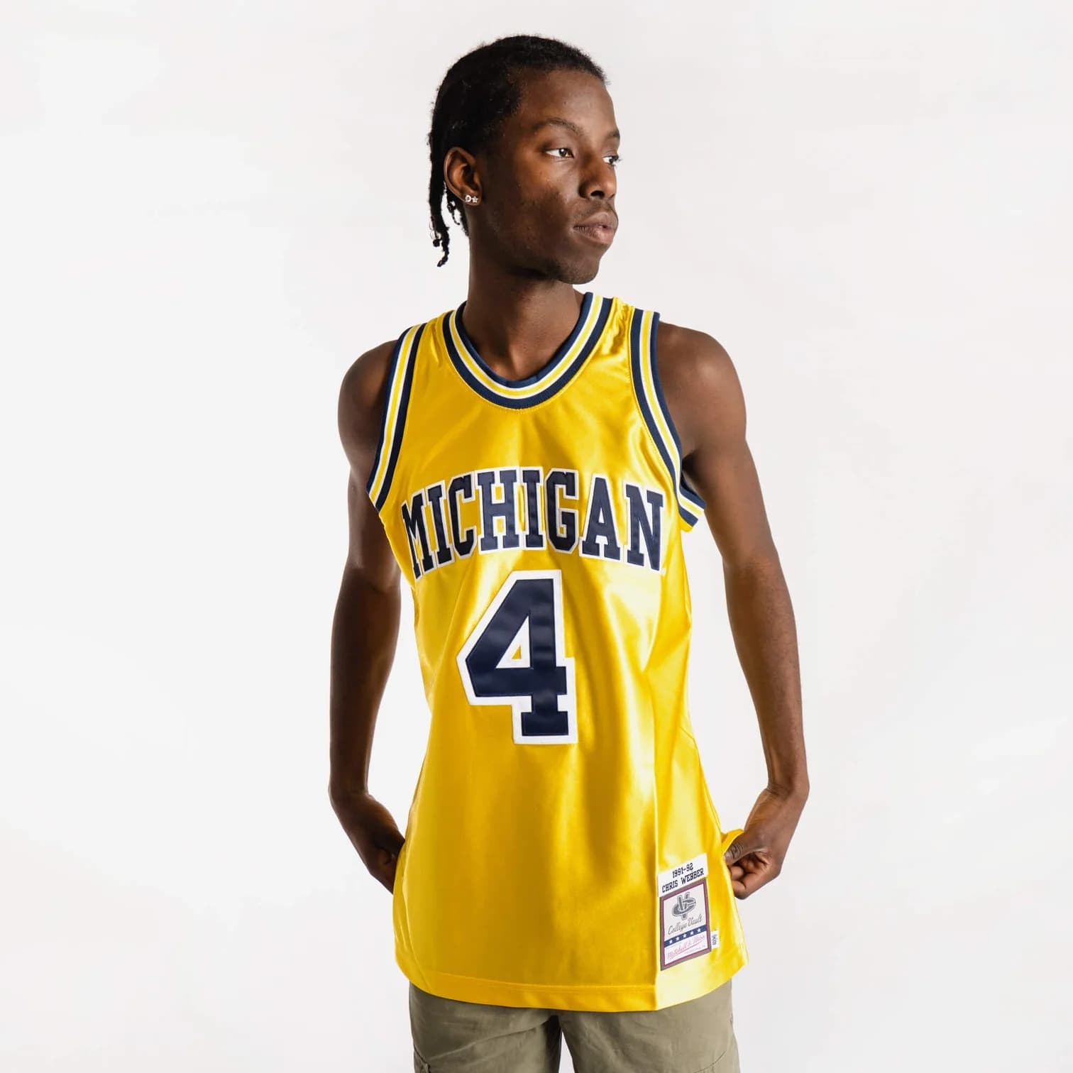 Баскетбольная джерси Mitchell & Ness Chris Webber Michigan Wolverines NCAA Authentic Jersey