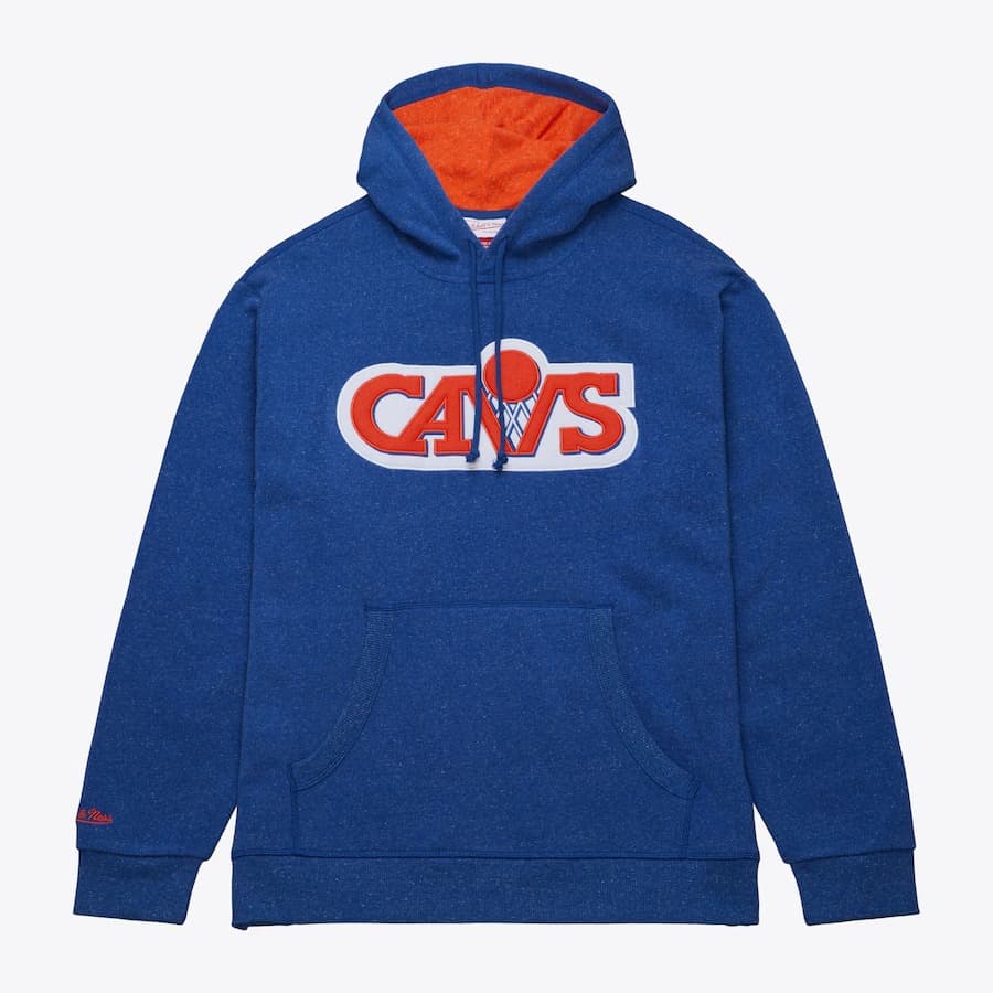 Худи Mitchell & Ness Royal Cleveland Cavaliers Snow Washed Fleece Pullover Hoodie