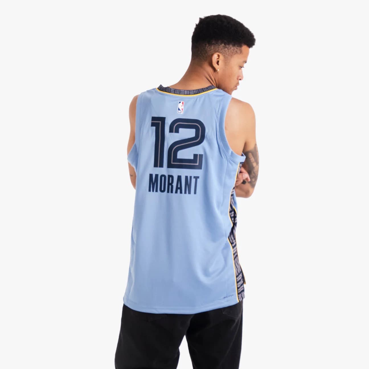 Баскетбольная джерси 2023-24 Memphis Grizzlies Ja Morant #12 Swingman Statement Edition Blue Jersey