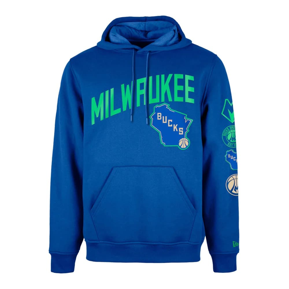Худи New Era Milwaukee Bucks 2024 City Edition NBA Hoodie