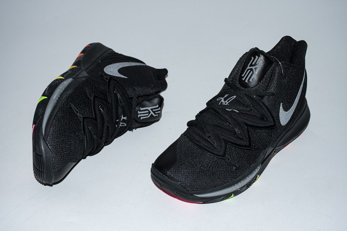 Кроссовки Nike Kyrie 5 Black Rainbow Soles