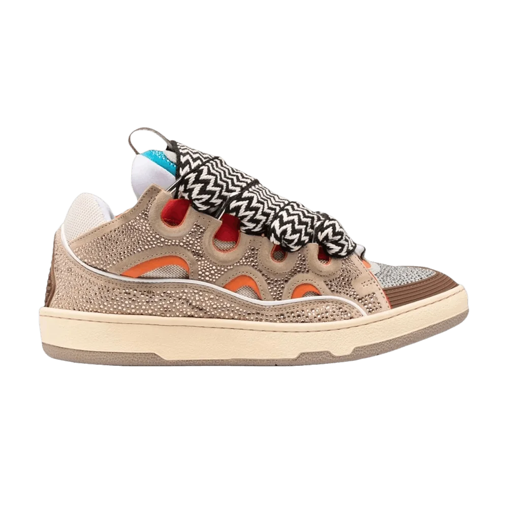 Кроссовки Lanvin Curb Sneakers 'Rhinestones - Beige'