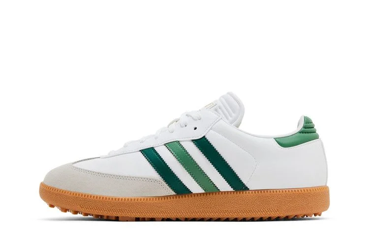 Кроссовки Malbon Golf x adidas Samba Spikeless Golf 'White Preloved Green'