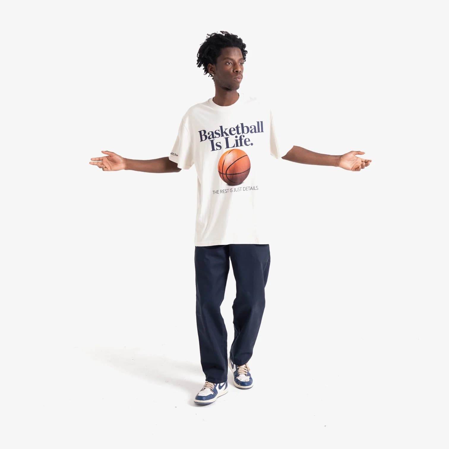 Футболка Mitchell & Ness Basketball Is Life White T-Shirt