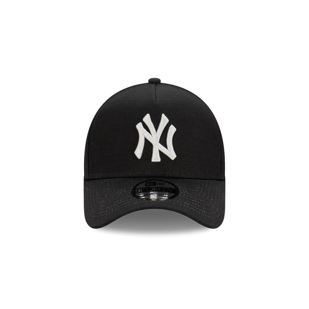 Бейсболка New Era New York Yankees Ripstop 9FORTY A-Frame MLB Snapback Black Hat