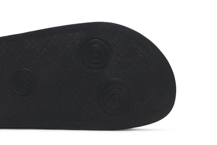 Кроссовки Gucci Logo Rubber Slide 'Black'