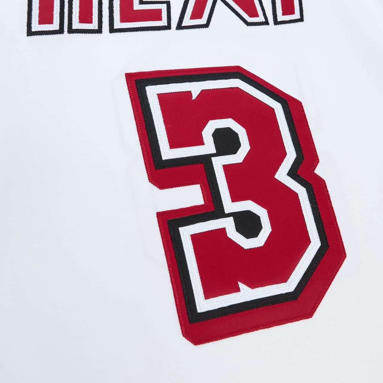 Баскетбольная джерси 2007-08 Miami Heat Dwyane Wade #3 Authentic Hardwood Classic White Jersey