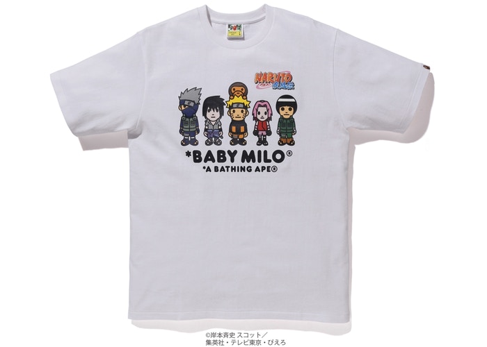Футболка BAPE x Naruto Milo #3 Tee White