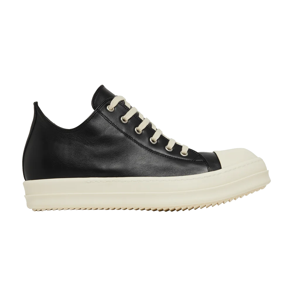 Кроссовки Rick Owens Strobe Leather Low 'Black Milk'