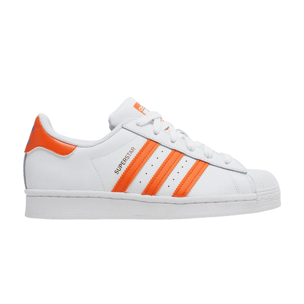 Кроссовки Adidas Superstar J 'White Orange'
