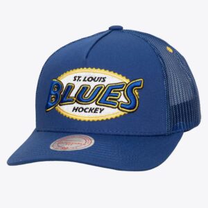 Mitchell-Ness-Blue-St.-Louis-Blues-Team-Seal-Trucker-Adjustable-Hat-300x300