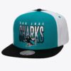 Mitchell-Ness-Teal-San-Jose-Sharks-Billboard-2-Snapback-Hat-100x100