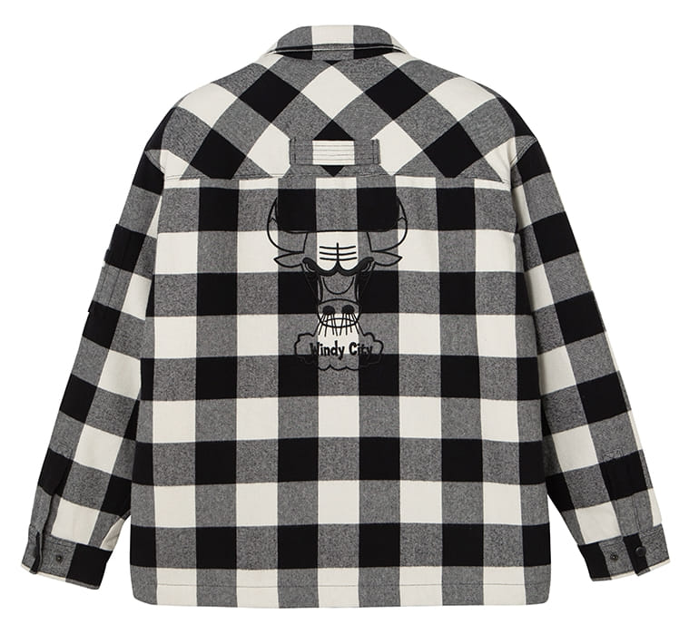 Рубашка 2020 Chicago Bulls Cotton Check Shirt