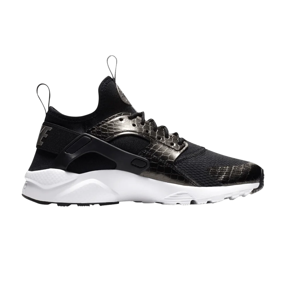 Krossovki-Nike-Air-Huarache-Run-Ultra-GS-Black-Metallic-Silver