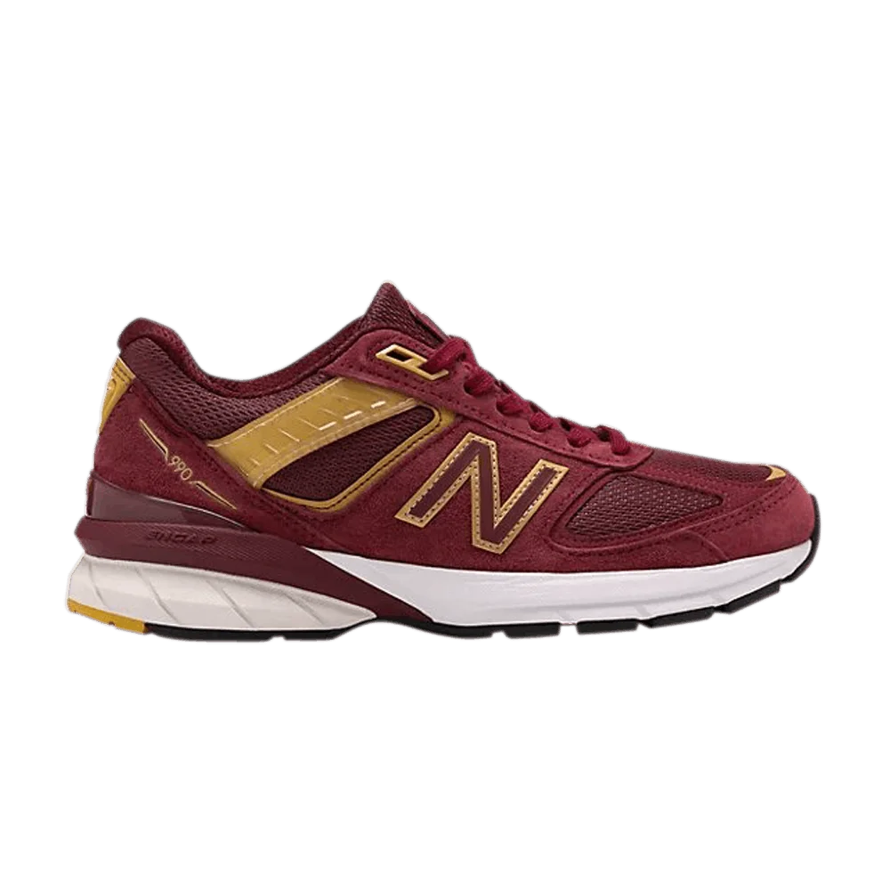 Krossovki-New-Balance-Wmns-990v5-Made-in-USA-Burgundy-Gold-