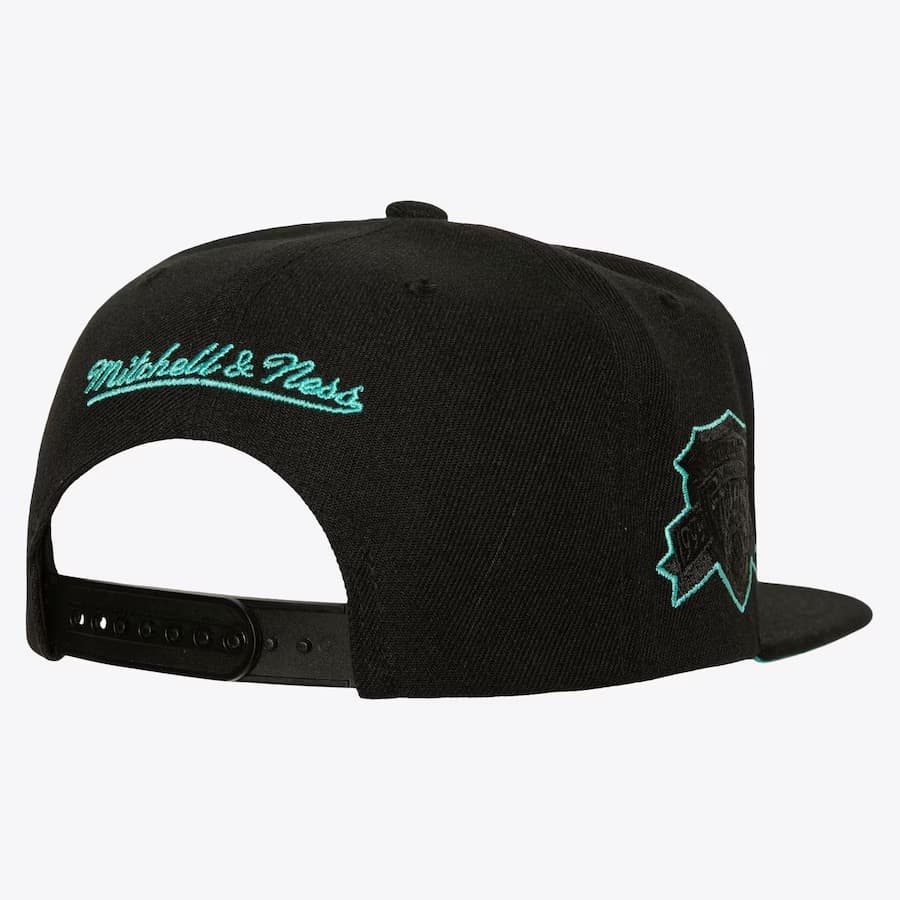 Бейсболка Mitchell & Ness Black Vancouver Grizzlies Hardwood Classics TC Bottoms Snapback Hat